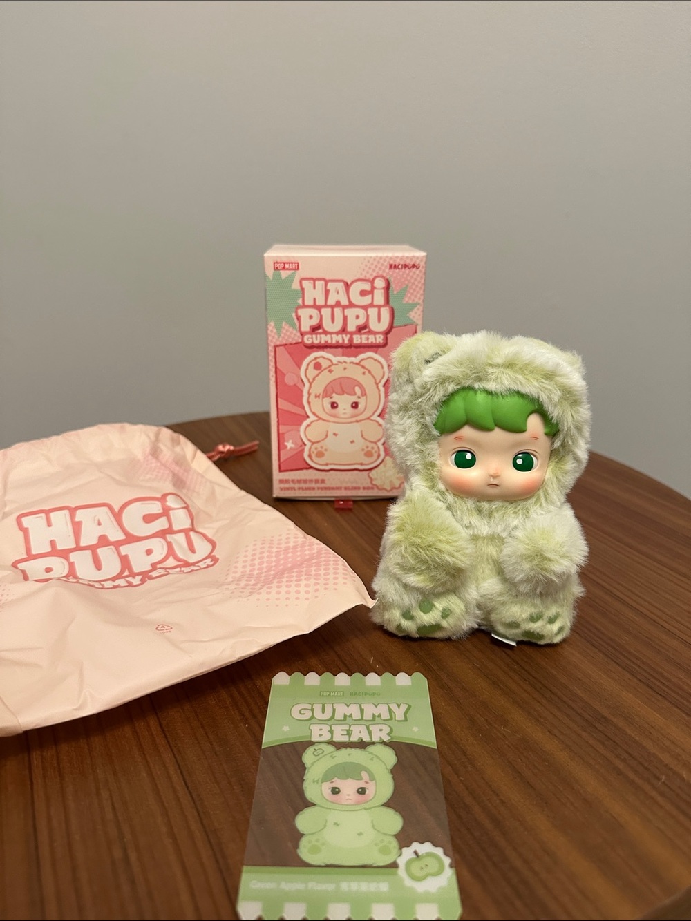 Popmart Hacipupu Green Plush Gummy Bear Plush Pendant